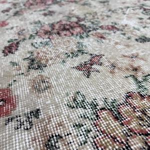Turkish Vintage Rug, 2.3x6.1 ft <b>Runner</b> Rug, <b>Red</b> Brown Plants & trees Rug - Product Image 5