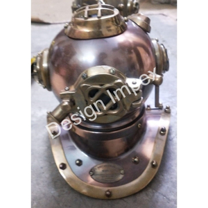 Casco de buceo con acabado antiguo, suministros náuticos, venta al por mayor, casco de buceo de barco titánico personalizado en artículos marítimos - Product Image 4