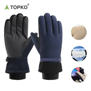 TOPKO כפפות סקי אצבע מלאה לספורט חוץ באיכות גבוהה לגברים ונשים עמיד למים שלג עליית שלג כפפות סקי