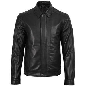 2026 OEM Most Demanding Genuine Black Cowhide Leather <b>Jackets</b> For Men's 100% High Quality Low MOQ Winter Fashion <b>Heated</b> <b>Jackets</b> - Product Image 1