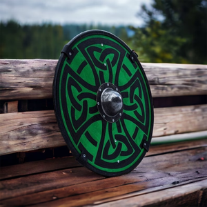 CH Calvin Handicraft Bouclier Viking Médiéval Fait Main, Produit de Sécurité, Cadeau Nordique avec Design - Product Image 2