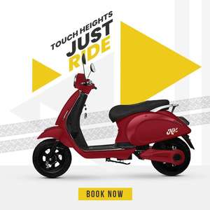 E-Velco NK Electric <b>Scooter</b> New NK BIKES Model with Disc Brake Long Range Low & High Speed Easy Charging Throttle Display - Product Image 2