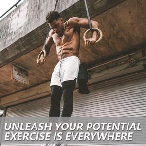 2025 Short de compression sportif à motif solide pour hommes Séchage rapide Polyester 2 en 1 pour la course en plein air et le basket-ball - Product Image 6