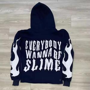 Sudadera de invierno con capucha de peso pesado Unisex de alta calidad con diseño bordado Ropa elegante con estampado de pantalla para hombres - Product Image 6