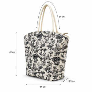 Custom Logo PP Laminated Dyed Jute Beach <b>Tote</b> Bag 41x42x13.5 cm Black Printed Zipper Reusable Shopping Bag OEM ODM Private Label - Product Image 4
