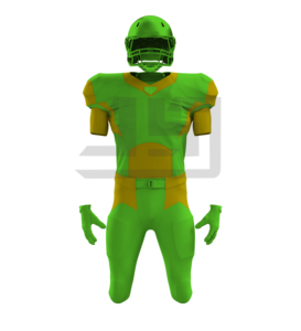Maillot de football américain léger en mélange polyester/coton, séchage rapide, respirant, personnalisable avec le nom de l'équipe, tailles adultes unisexes - Product Image 4