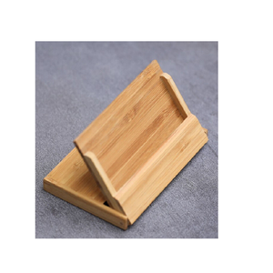 Tarjetero de madera de nuevo diseño, tarjetero de madera Rectangular personalizable con base para tarjetero a precio barato - Product Image 2