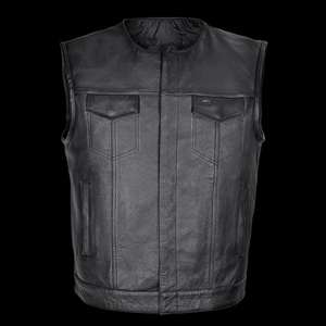 Chaleco de Cuero 100% de moda para hombre Ropa transpirable de buena calidad para invierno Nuevo diseño a un precio razonable - Product Image 1