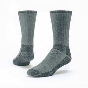 High Quality Ribbed Knit <b>Wool</b> Crew <b>Socks</b> Resistant <b>for</b> Hiking Outdoor Work Thermal Leg Warmers ODM Custom Made Vietnam <b>for</b> <b>Men</b> - Product Image 1