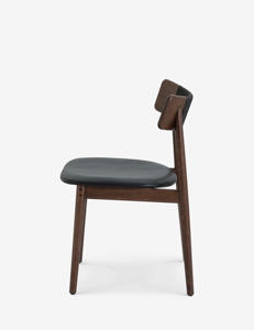 Silla de Comedor de Diseño Moderno, Estructura de Madera de Teca Sólida, Tapicería de Cuero PU, Altura Ajustable, para Uso en Hoteles y Parques, Interior/Exterior - Product Image 3