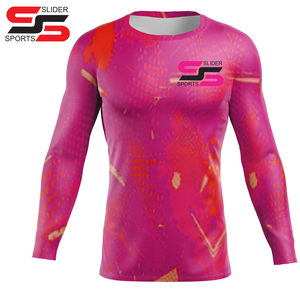 Venta al por mayor de camisa de sublimación de manga larga de impresión Rash Guard para hombres deportivos Baselayers - Product Image 6