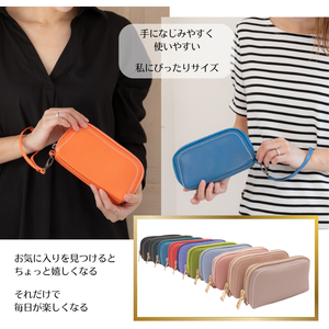 Genuine Cowhide Leather Travel <b>Makeup</b> <b>Bag</b>-<b>Large</b> Capacity Rectangle Stitched Pouch - Product Image 2