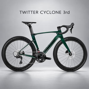 Bicicletta <span class=keywords><strong>da</strong></span> Strada TWITTER CYCLONE 3rd in Carbonio 700C con Cambio Elettronico Wireless 2x12 WheelTop EDS TX e Freni a Disco Idraulici - Product Image 1