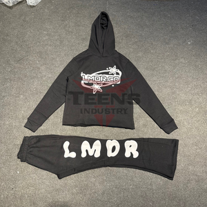 ชุดวอร์มผ้าฝ้ายสำหรับผู้ชายแขนยาวแบบเต็มตัวสำหรับผู้ชายเสื้อวอร์มผ้าคอตตอนระบายอากาศได้ดีใส่สบายโลโก้แบบกำหนดเอง - Product Image 5