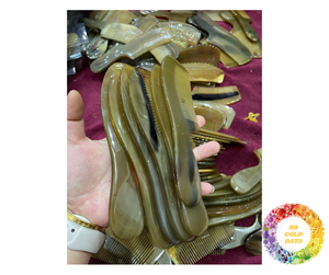 หวีเขาควายทำมือ ซี่กว้าง สำหรับจัดแต่งทรงเครา หวีธรรมชาติ อ่อนโยน หวีเขาคุณภาพพรีเมียม - Product Image 3