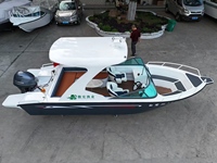 Perahu Pancing Sungai Aluminium Las 19ft 5.9m Sistem Mengemudi Otomatis AI - Smart Deep V Sport Pro Angling 8 Kru