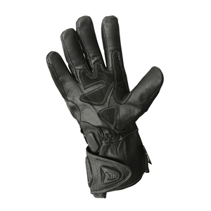 ถุงมือหนังแท้สำหรับผู้ชายถุงมือขี่มอเตอร์ไซค์สีดำสะท้อนแสงสำหรับนักแข่งรถ - Product Image 6