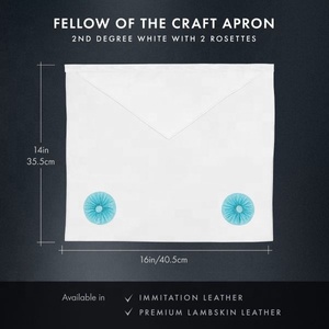 Tablier de Franc-Maçon de 2e Degré Écologique Personnalisé de Luxe de Haute Qualité - Product Image 5