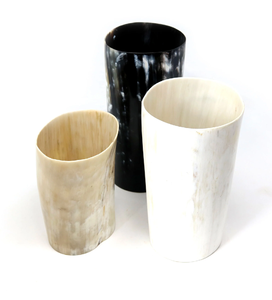 Maceta de cuerno de búfalo y arreglo de flores, jarrones de flores, accesorios para oficina, escritorio, sala de estar, florero de cuerno decorativo - Product Image 2