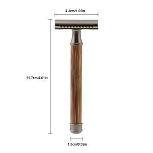 Maquinilla de Afeitar de Seguridad de Doble Hoja de Acero Inoxidable HERMANN MEDITECH, Herramienta de Afeitado Profesional, Duradera y Precisa para el Cuidado del Cabello y Extensiones - Product Image 2