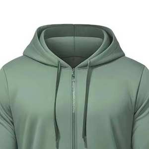 Sweats à capuche respirants pour hommes Sweatshirts Polyester OEM Service Design Custom Zip up à manches longues Streetwear Casual Man Hoodies - Product Image 2