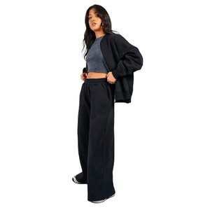 Venta al por mayor de las mujeres Zip Up Chándal Logotipo personalizado de alta calidad de las mujeres de Fitness Outfit Factory para el otoño y el invierno - Product Image 1