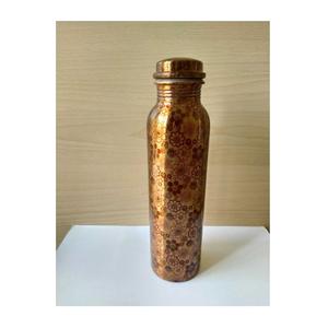 Bouteille d'eau en cuivre artisanale avec finition en émail Nouveau design pour la routine d'hydratation pour l'eau bouillante - Product Image 1