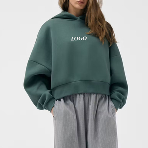 เสื้อสเวตเชิ้ตผู้หญิงคุณภาพสูง ขายส่ง รับทำโลโก้ เสื้อผ้าลำลอง แฟชั่นทรงโอเวอร์ไซส์ เสื้อฮู้ดผู้หญิง ปี 2026 - Product Image 1