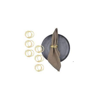 Anillos de latón para servilletas de mesa, martillado y servilleta con anillo de tamaño personalizado, precio barato y producto en oferta, nuevo - Product Image 6