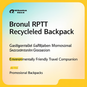 Zaino Riciclato in RPET Bronul, Gadget Promozionale Sostenibile, Compagno di Viaggio Ecologico - Product Image 3