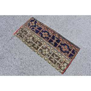 พรมตุรกีสีน้ำตาลสีน้ำเงินขนาด17x35ฟุตแนววินเทจแบบคลาสสิกพรมขนสัตว์พื้นที่ขนาดใหญ่แบบแอบสแตรกต์ทรงสี่เหลี่ยมผืนผ้าลายทางเดินสำหรับ4เมตร - Product Image 2