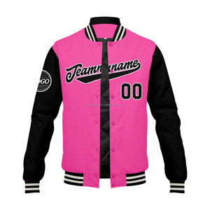 Custom wool <b>varsity</b> <b>jacket</b> for school teams with embroidered logo and breathable windproof fabric for students - Product Image 2