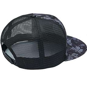 Casquette unisexe de haute qualité, 6 panneaux, maille, visière plate, camouflage, style hip-hop, pour cyclisme, extérieur, plage, broderie personnalisée INJAE 112, motif poisson, tendance - Product Image 1
