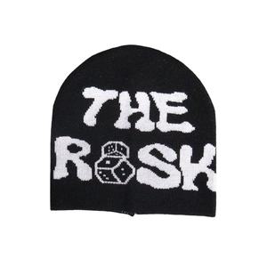 Custom Logo Beanie Hat Colorful <b>Bold</b> Jacquard Lettering Streetwear Skull <b>Cap</b> Unisex Comfortable Knitted Y2K Winter Hat - Product Image 6