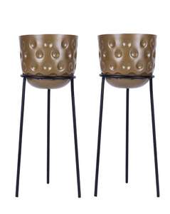 Macetas de metal de Venta caliente con soporte para balcón, sala de estar, jardín, uso a bajo precio - Product Image 5