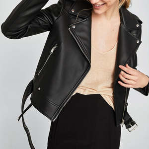 Veste en cuir véritable élégante pour hommes et femmes Nouveau design personnalisé avec manches longues Poches à glissière Caractéristique respirante - Product Image 4