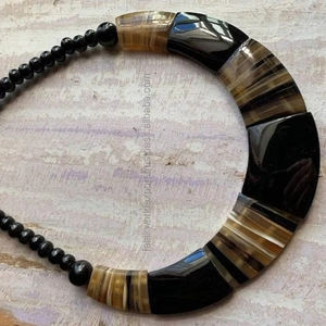 Handmade Buffalo Horn Necklace for Women Long Chain <b>Fashionable</b> <b>Bangles</b> for Party Wending By Falak World Export - Product Image 2