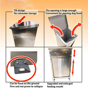 JH-Mech Mangeoire pour chiens de taille moyenne et de grande taille pour croquettes de 25 lb-Mangeoire automatique pour chiens en acier inoxydable - Product Image 3