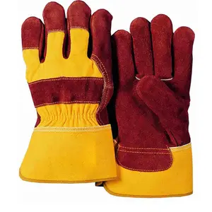 Professional Custom Protection General Purpose Gloves PK Safety Gloves Hand Protection Gloves made of cow split leather