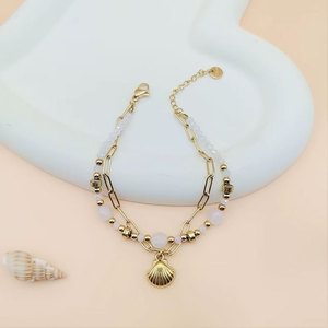 Bracelets et Joncs en Acier Inoxydable 316L Anti-ternissement, Plaqué Or PVD 14k 18k, Bijoux pour Bébés Filles et Enfants - Product Image 5