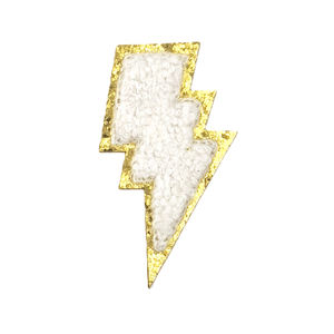 Parche Bordado de Chenilla con Rayo, Hecho a Mano, para Personalizar Sombreros y Ropa - Product Image 5