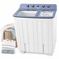 Nouvelle conception Lave-linge semi-automatique à double cuve de 15 kg à chargement par le haut avec essoreuse séparée pour appartement et dortoir