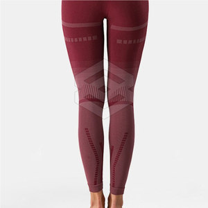 Conjunto Deportivo de 2 Piezas para Mujer, de Alta Calidad, Transpirable, de Secado Rápido, Cintura Elástica, Sin Costuras, Diseño Sólido, Tallas Grandes, para Yoga y Fitness - Product Image 4