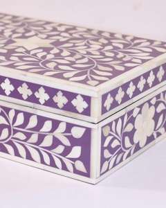 Caja de regalo con incrustaciones de hueso hecha a mano india de nuevo estilo, Chocolate creativa de caja de regalo, joyero decorativo con incrustaciones de hueso, Decoración de mesa para el hogar - Product Image 2