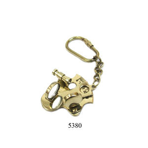 Vintage Nautical Brass Keychain Inspired By Marine Navigation Tools Offering Classic Maritime Style For Everyday Use - Product Image 1