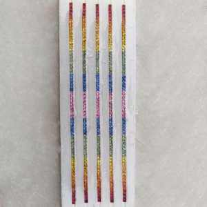 หินแซฟไฟร์หลากสีสีรุ้งคุณภาพสูงขนาด2มม. 3มม. 4มม. สำหรับทำเครื่องประดับแหวน - Product Image 2