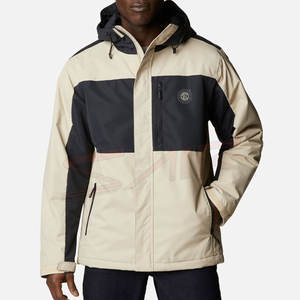 Veste de pluie en polyester léger de style High Street pour hommes, fermeture à glissière complète avec design en vrac - Product Image 1