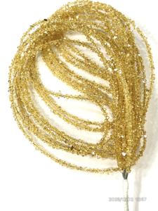 Cuentas de Cuarzo Herkimer de Color Amarillo Natural de Calidad AAA, Recubiertas, Tamaño 2-3 mm - Product Image 4