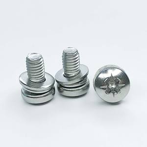 สกรูหัวแบน Phillips DIN 7985 M2~M10 สแตนเลส 304/316 พร้อมแหวนรอง/แหวนสปริง สำหรับเครื่องใช้ไฟฟ้าในบ้าน ราคาดี รับผลิตแบบ OEM/ODM - Product Image 6