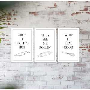 Juego de 3 Pósters de Canciones de Cocina de 20 x 30 cm para Decoración de Pared - Product Image 3